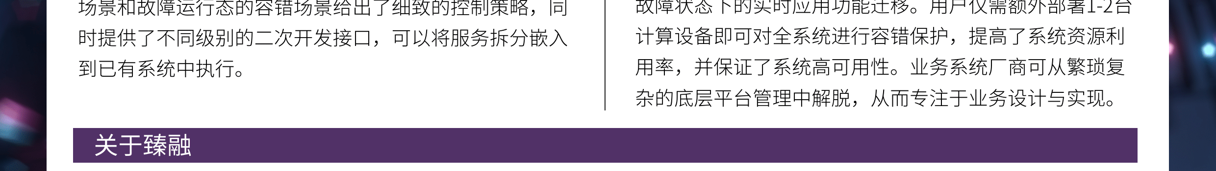 臻融系统重构服务